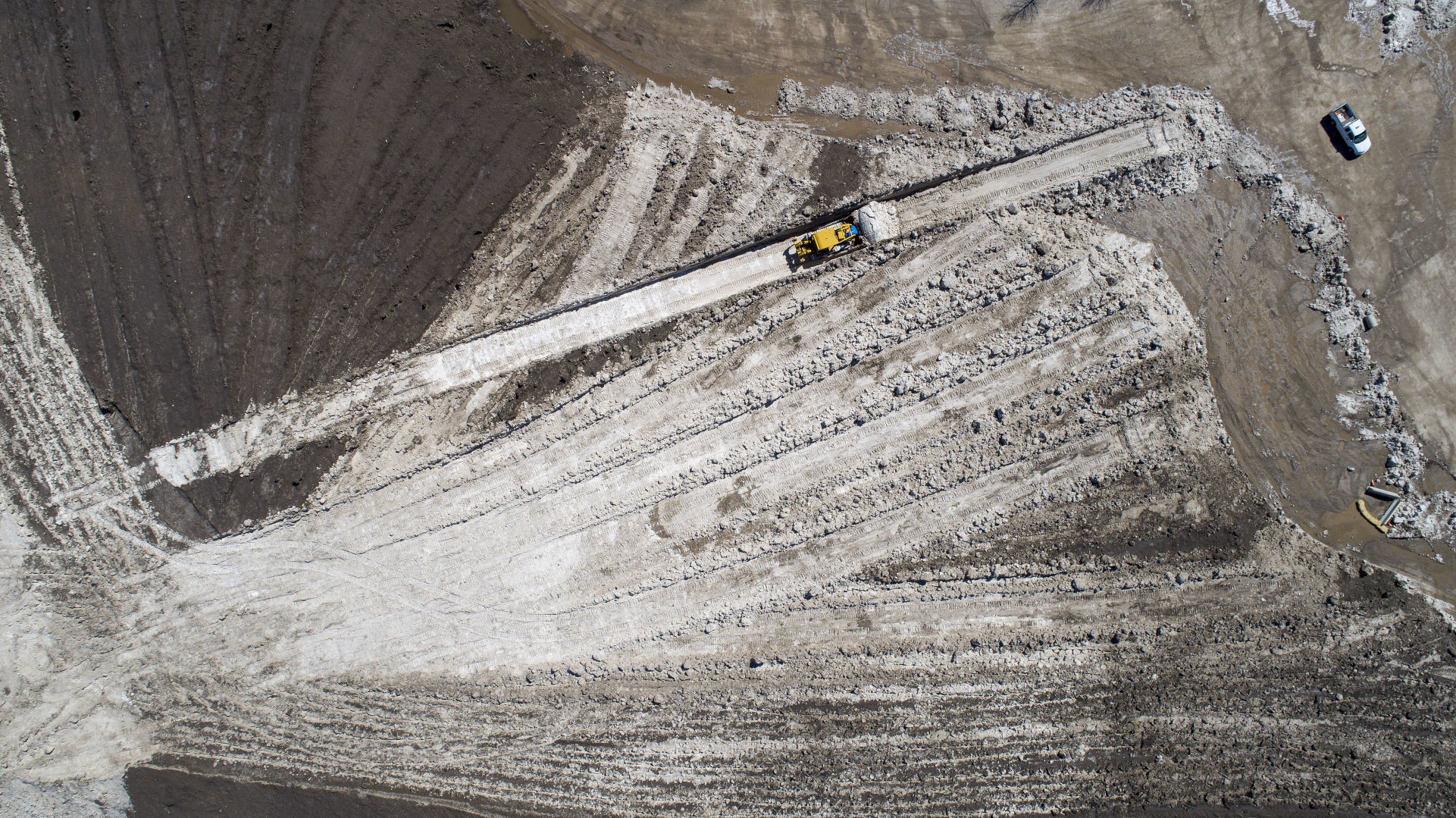 Teton County Fairgrounds snow pile